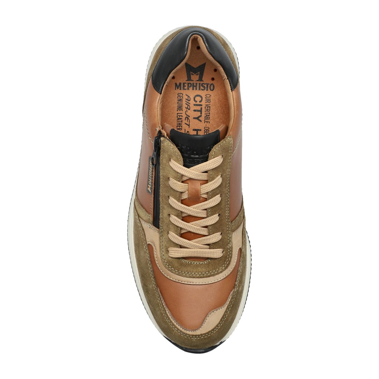 lacets homme modèle Gilford vert lichen - Mephisto